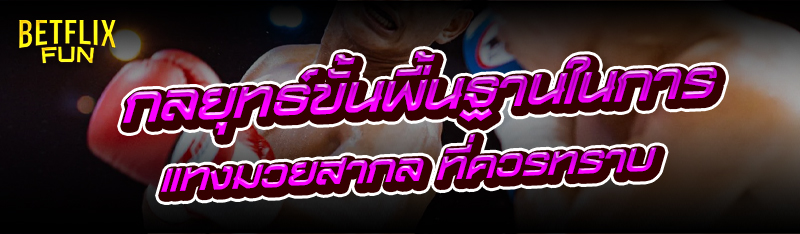 กลยุทธ์ขั้นพื้นฐานในการ แทงมวยสากล ที่ควรทราบ